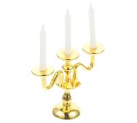 MAGICLULU Enhance Your Miniature Scene Miniature Candlestick Models for Mini House Ornaments Decorations