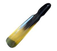 MAGICLULU Ergonomic Black Yak Horn Shoe Horn Convenient Grip Practical Shoe Lifter for Elders and Adults Sturdy Natural Material 22-24cm Long for Easy Use with Boots Random Color