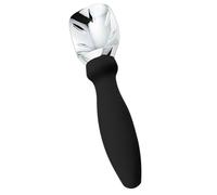 MAGICLULU Ergonomic Ice Cream Scoop with Zinc Alloy Head and Black Pp Handle, Cuts Through Hard Ice Cream Easily, for Cake Shop and Salad Preparation