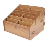 MAGICLULU Evidence Box Props Wooden Game Card Holder Portable Card Sorting Tray for Home Supplies Storage Box