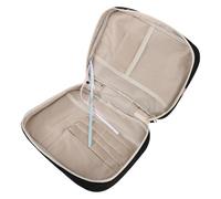 MAGICLULU Extra Large Bible Cover Women Bible Carrying Case with Handle Spacious Storage Waterproof Padded Fabric with Pockets Refined Aesthetic for Study Groups and Travel