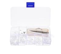 MAGICLULU Eye Glass Repair Accessories Nose Pads Kit with Stainless Steel and Plastic Components Gentle Material with Storage Box for Sunglasses and Frames Refreshing Frames