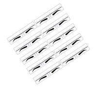 MAGICLULU Eyebrow Shaping Ruler Brow Ruler 50pcs Pvc Tear-off Stickers for Precise Eyebrow Positioning in Makeup and Threading Use by Professionals and Home Users