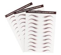MAGICLULU Eyebrow Stickers Peel Off Sheets 30 Pieces Suitable for Missing Eyebrows Waterproof and 3D Eco-Friendly Design