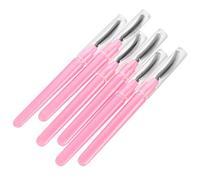 MAGICLULU Eyelash Brushes Lash Combs 6Pcs Silicone Pink Soft Head Portable Eye Makeup Tools Lash Cleaning Kit for Cosmetic Use