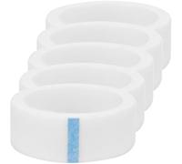 MAGICLULU Eyelash Tape Lash Extension Strip 5 Rolls for Lash Extensions White 1.2cm Wide Non-woven Fabric 4.3 Meter Each Breathable Eyelid Tape for Professional Makeup