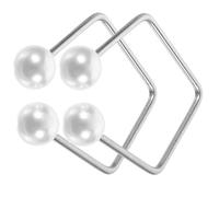 MAGICLULU Facial Dimple Maker with Stainless Steel and Imitation Pearl Material 2pcs Face Exerciser Tool Designed to Train Dimples and Repeated Use for Cheeks for People of Ages and Genders