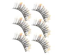 MAGICLULU False Eyelashes Wispy Lash Strips Synthetic Fiber 3 Pairs for Women with Impressive Look and Fashion Sense for Many Occasions and Vacation Makeup