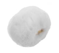 MAGICLULU Faux Fur Microphone Cover Noise Reduction Windscreen for Indoor Outdoor Use Isolation Shield for Studio Broadcasting Ktv Lightweight Portable Mic Furry Cover White
