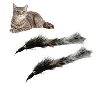 MAGICLULU Feather Replacement Heads to Attract Cat's Attention and Enhance Fun 5 Pcs for Cat Teaser Wand Interactive Cat Kitten Indoor Play Accessories Random Color