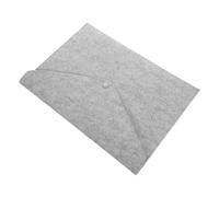 MAGICLULU Felt Document Carrier Bag with Button Closure Large Capacity Letter Size Folder Pocket Paper Organizer for Office and Daily Use in Grey