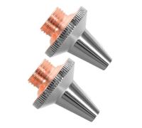 MAGICLULU Fiber Laser Cutting Nozzle 3D Structure 2pcs Double Layer Design Copper Material, High Precision Replacement Parts for Metal Pipes and Tubes for Production Line and Professional