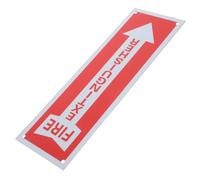 MAGICLULU Fire Extinguisher Sign Red Aluminum Alloy Metal Sturdy Eye-catching Design Office Fire Extinguisher Sign for Construction Site and Restaurant
