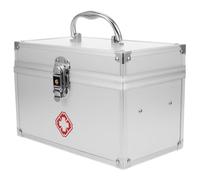MAGICLULU First Aid Box Organizer and Aluminum Alloy Material Large Capacity with Leakproof Design Portable Medicine Storage Case Round Corner Edges, for Home and School Use