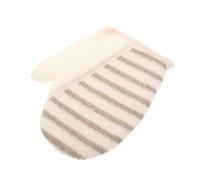 MAGICLULU Flax Skin Scrubbing Mitt Exfoliating Bath Glove for Body Cleansing Spa Shower Use Deep Pore Unclogging Oil Reduction Soft Material Suitable for Hotel Home Dormitory Care