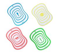 MAGICLULU Flexible Kitchen Resin Cutting Boards 4pcs Chopping Boards Set Frosted Surface for Transfer Random Color
