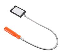 MAGICLULU Flexible Swivel Car Inspection Mirror with LED Light Automotive Underbody Reflective Mirror for Vehicle Checking and Shower Use and Illuminated
