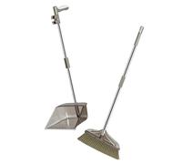 MAGICLULU Fluffy Duster Pet Broom Sweep Broom Dustpan Brush Set Home Cleaning Supplies