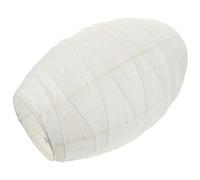 MAGICLULU Foldable Oval Paper Lantern Lampshade Lightweight Rice Paper Lamp Cover Easy Installation White Ceiling Pendant Shade for Wedding Home Commercial and Hospitality Decor