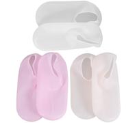 MAGICLULU Foot Covers 3 Pairs Silicone Socks for Moisturizing and Protecting Dry Cracked Feet Suitable for Home and Salon