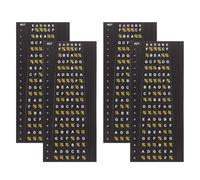 MAGICLULU Fretboard Stickers for Guitar 4Pcs Electric and Acoustic Six-String Flexible Notes Labels for Beginner Chord and Scale Practice Suitable for Musicians at Level