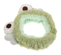 MAGICLULU Frog Headband Plush Green Soft Hair Accessory for Women Spa Headband for Washing Face and Makeup for Exercise