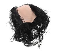 MAGICLULU Funny Bald Head Wig Short Black Male Wig with Breathable Comfort and Adjustable Fit for Halloween and Cosplay Parties Natural Appearance High Temperature Fiber