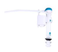 MAGICLULU G1/2 Plastic Toilet Inlet Valve with Adjustable Push Button and Retractable Abs Fitting for Water Filling, Quiet Operation Above Water Float Adjustment, Bathroom Accessory