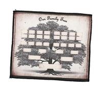 MAGICLULU Genealogy Diagram Blank Fillable Ancestry Chart Canvas Family Tree Poster for Home Display and Housewarming