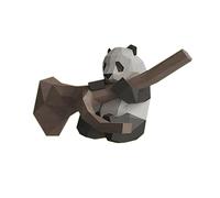 MAGICLULU Geometric Origami Panda Paper Model DIY Handmade Ornament for Decor Easy Assembly No Scissors Needed for Festivals Parties and Shows Card Paper