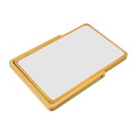 MAGICLULU Girl Cosmetic Mirror Desktop Vanity Mirror Compact Size Stable with Smooth Edges Creative round Wood Design Beautiful for Dressing Table