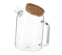 MAGICLULU Glass Canister Coffee Beans Storage Jar 1200ml Medium High Borosilicate Glass Sealed Container with Cork Stopper for Tea and Dry Food Preservation in Kitchen