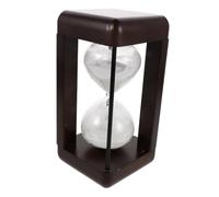 MAGICLULU Glass Hourglass Timer with White Sand Vintage Sand Timer for Desk Kitchen Classroom Office Elegant Retro Management Tool for Home and Work Use