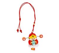 MAGICLULU God of Wealth Car Mirror Hanging Ornament Car Decoration Pendant Symbolic Wealth Charm Stylish Rearview Mirror Accessory