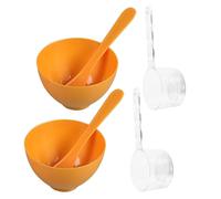 MAGICLULU Gold Face Mask Mixing Bowl Set 3pcs with Applicator Spoon and Stirring Stick, Plastic DIY Facial Mask Bowls for Beauty Salon and Home Spa Use