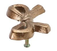 MAGICLULU Gold Metal Bow Drawer Pull Handle for ’ Bedroom Nursery, Vintage Cabinet Door Knobs, Kitchen Bow Drawer Dresser Pulls, Single Piece