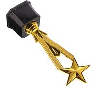 MAGICLULU Golden Pentagram Shaped Trophy Cup for Competition and Primary School Party Prizes, Plastic Educational Game Trophy Supply with Creative Statue Design