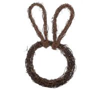 MAGICLULU Grapevine Easter Bunny Wreath Bunny Shaped Spring Grapevine Wreath Decorations DIY Rattan for Front Door Decor