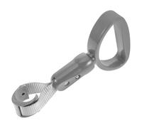 MAGICLULU Gray Semi-Circular Bus Handle Ring with Strap Vehicle Assist Handle for Elderly for Subway Bus and Car Boarding Safety