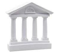 MAGICLULU Greek Temple Model Saturnon Architectural Resin Statue for Home Decor Ancient Roman Style Sculpture Detailed Design for Art Collectors and Decoration