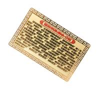 MAGICLULU Guanyin Gold Card Amulet for Blessing Buddhist Amulet Wallet Charm Small Delicate Card for Luck and Protection Chinese Style