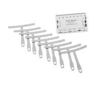 MAGICLULU Guitar Luthier Tool Double-sided Understring Radius Gauge and String Action Ruler for Bass and Guitar Setup with Anti-rust and Cleaning Cloth