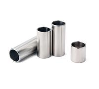 MAGICLULU Guitar Slides Steel String Slider 4pcs Stainless Steel for Silver Chromed Excellent Intonation and Sustain Large Size Finger Tubes Electric and Acoustic Guitars