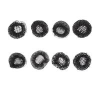 MAGICLULU Hair Bun Holding Nets Hairnets with Elastic Band Design Elastic 8pcs Black Breathable Gauze Fabric for Occasion for Women Professional Dancing Performers