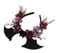 MAGICLULU Halloween Bat Headband for Women and Lightweight Flexible Construction Non-woven Fabric Spooky Costume Party Photography Accessory