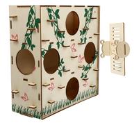 MAGICLULU Hamster Maze Wooden Tunnel Plaything for Small Hedgehogs and Hamsters, Providing Fun and Exercise a Labyrinth Activity Design for Play and Rest