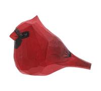 MAGICLULU Hand Carved Wooden Cardinal Bird Figurines Christmas Mini 3D Cardinal Animal Sculpture for Holiday Shelf Desk Mantel Decorations