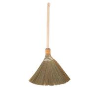 MAGICLULU Handcrafted Chinese Corn Whisk Broom Heavy-Duty Natural Straw Material Wooden Handle Multi-Purpose Indoor and Outdoor Floor Sweeper for Home Cleaning and Maintenance