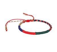MAGICLULU Handmade Four Colour Bracelet Red Fabric Strand for Women | Strong Chain, Comfortable Wear, Folk Style, Gorgeous Finish, Lady Wrist Chain, Red Anklet