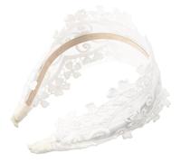 MAGICLULU Headband Hair Comfortable Lace White or Women Wide Elegant Fabric Accessory Adding Glamour Family Gathering or Party